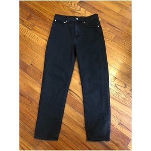 Madewell Classic Straight Black Jeans - Size 25